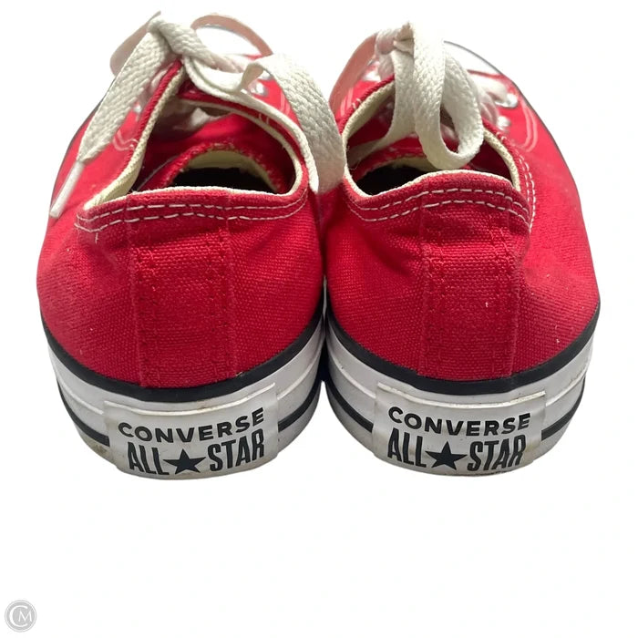 Shoes Sneakers By Converse In Red & White, Size: 6.5