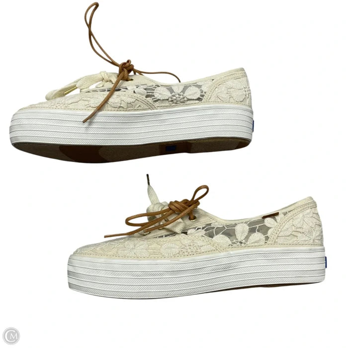 Shoes Sneakers By Keds In Cream, Size: 7.5