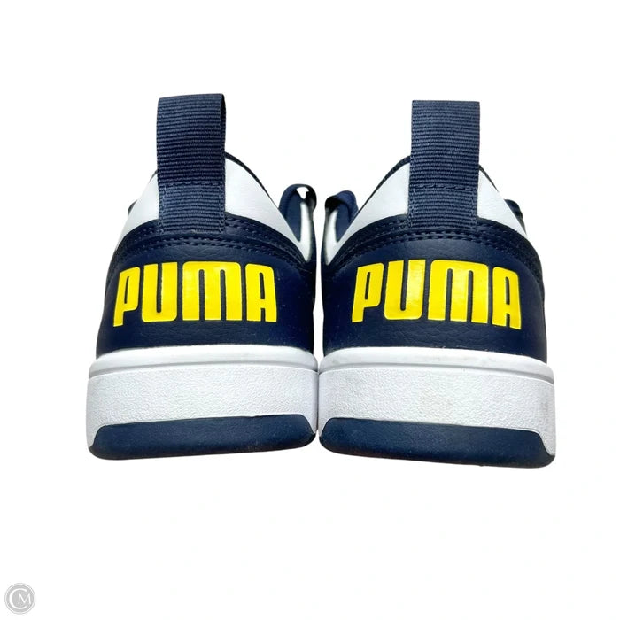 Shoes Sneakers By Puma In Blue & White, Size: 8