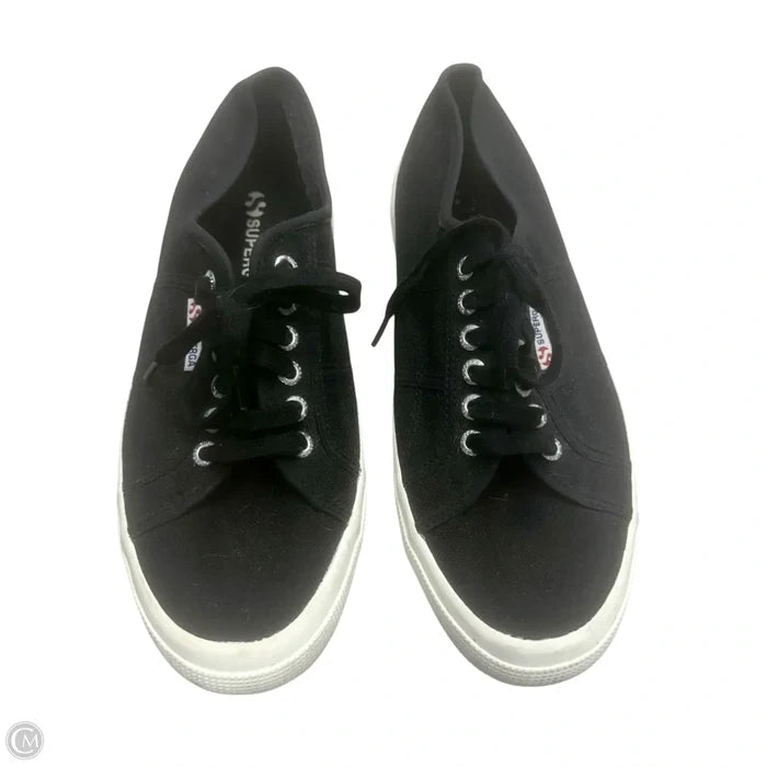 Shoes Sneakers By Superga In Black, Size: 10