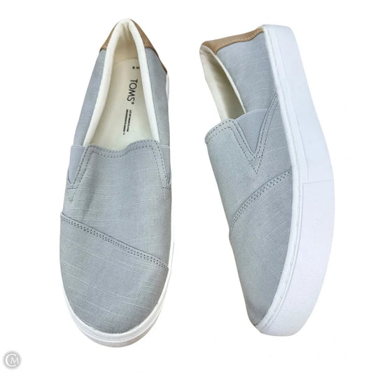 Shoes Sneakers By Toms In Grey, Size: 9