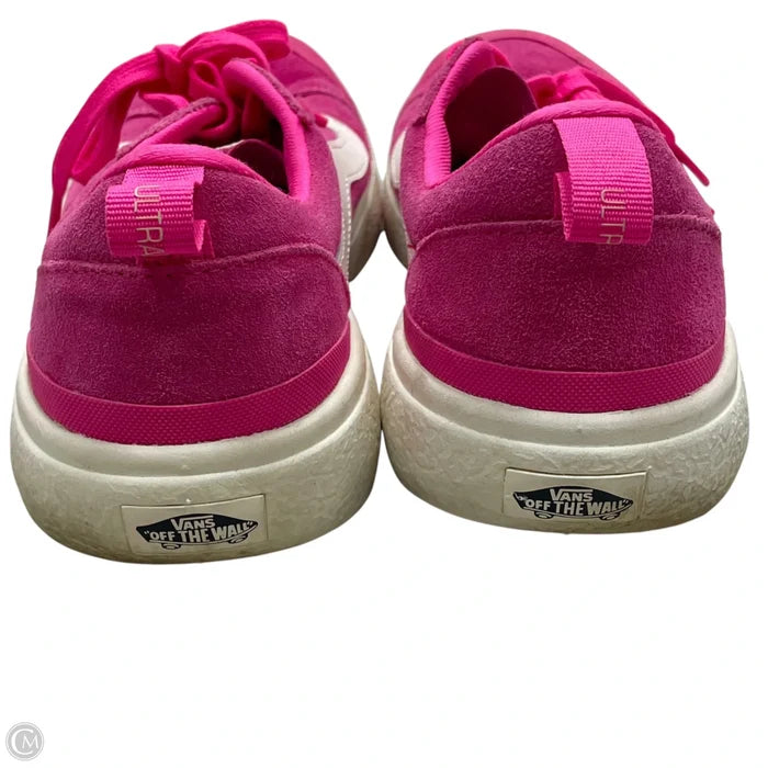 Shoes Sneakers By Vans In Pink & White, Size: 10