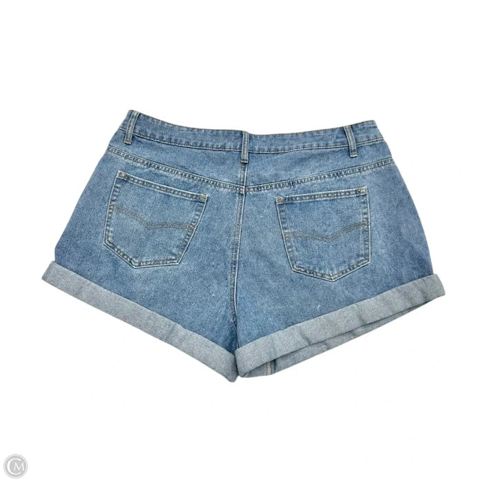 Shorts By Cider In Blue Denim, Size: 1x