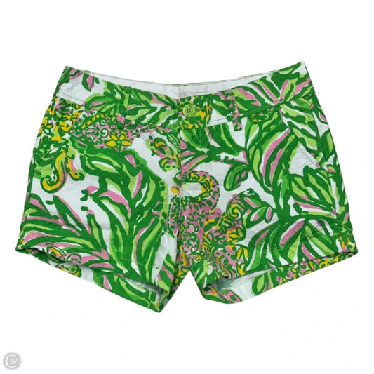 Shorts By Lilly Pulitzer In Green & Pink, Size: 2