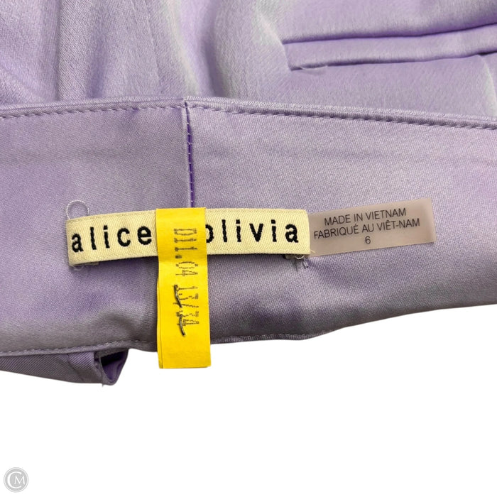 Shorts Designer By Alice + Olivia In Purple, Size: 6