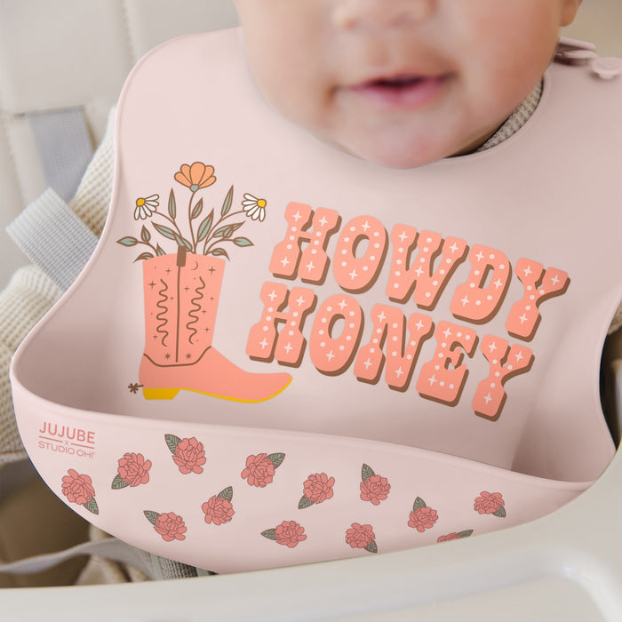 Silicone Bib - Bloomin' Boot