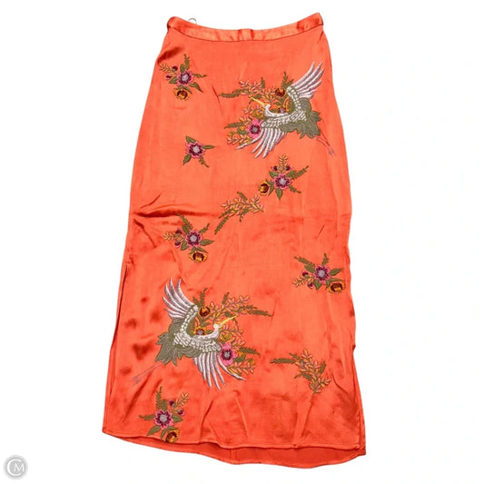 Skirt Midi By Maeve In Orange, Size: 0