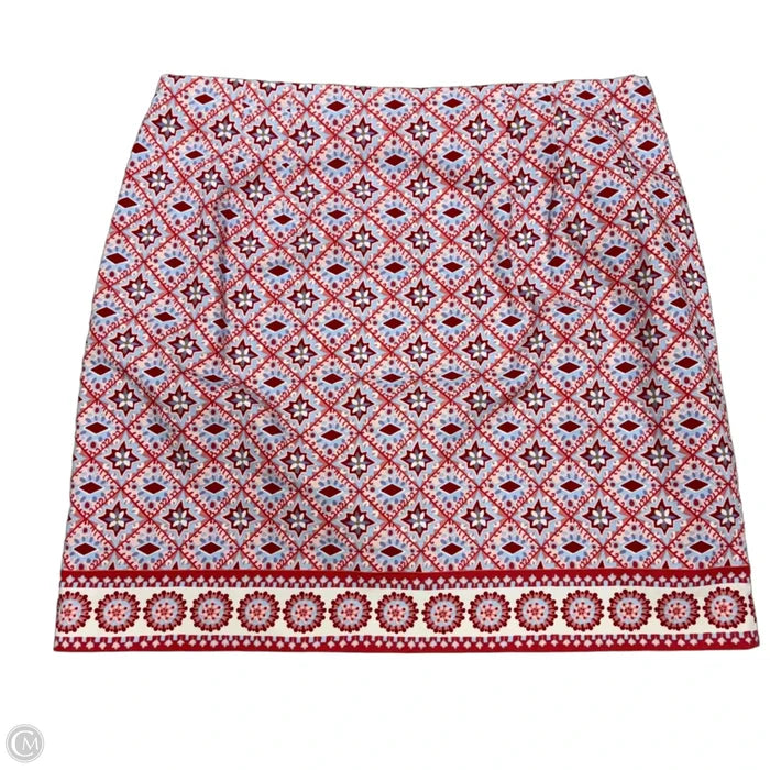 Skirt Midi By Talbots In Blue & Red, Size: 14