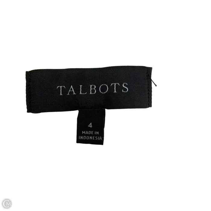 Skirt Midi By Talbots In White & Yellow, Size: 4