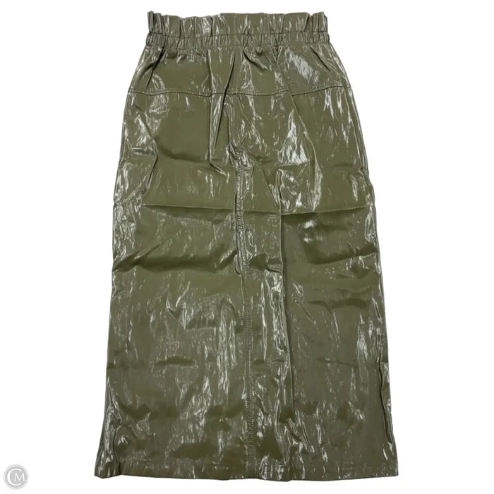 Skirt Midi By Zara In Green, Size: S