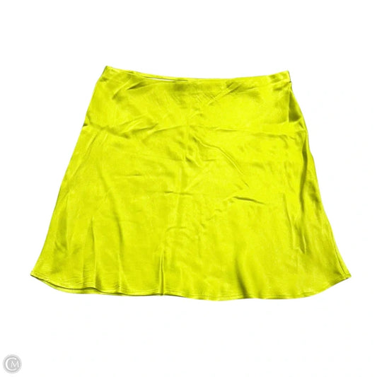 Skirt Mini & Short By Anthropologie In Chartreuse, Size: M