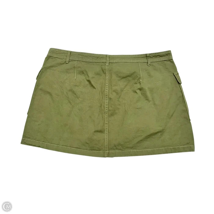 Skirt Mini & Short By Cider In Green, Size: 3x