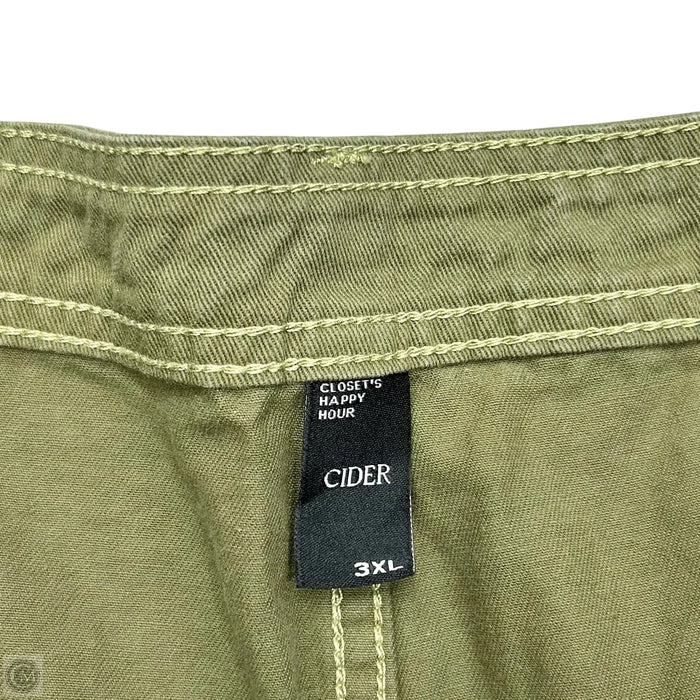 Skirt Mini & Short By Cider In Green, Size: 3x