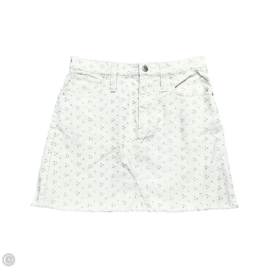 Skirt Mini & Short By Madewell In Cream Denim, Size: 4
