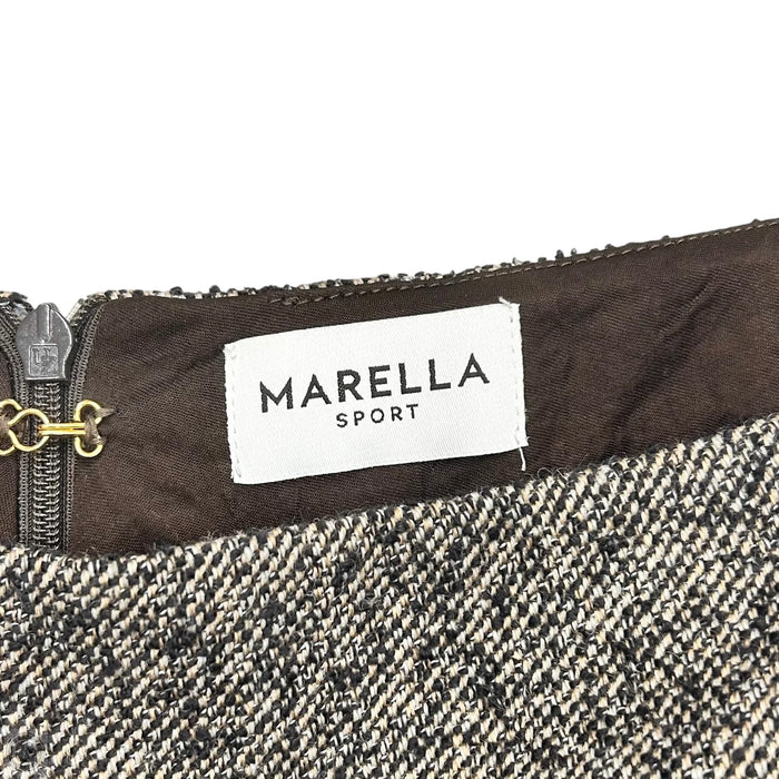 Skirt Mini & Short By Marella Sport In Brown & Cream, Size: 4