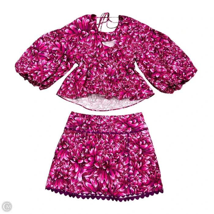 Skirt Suit 2pc By Target x Kika Vargas In Pink & Purple, Size: S