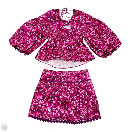 Skirt Suit 2pc By Target x Kika Vargas In Pink & Purple, Size: S