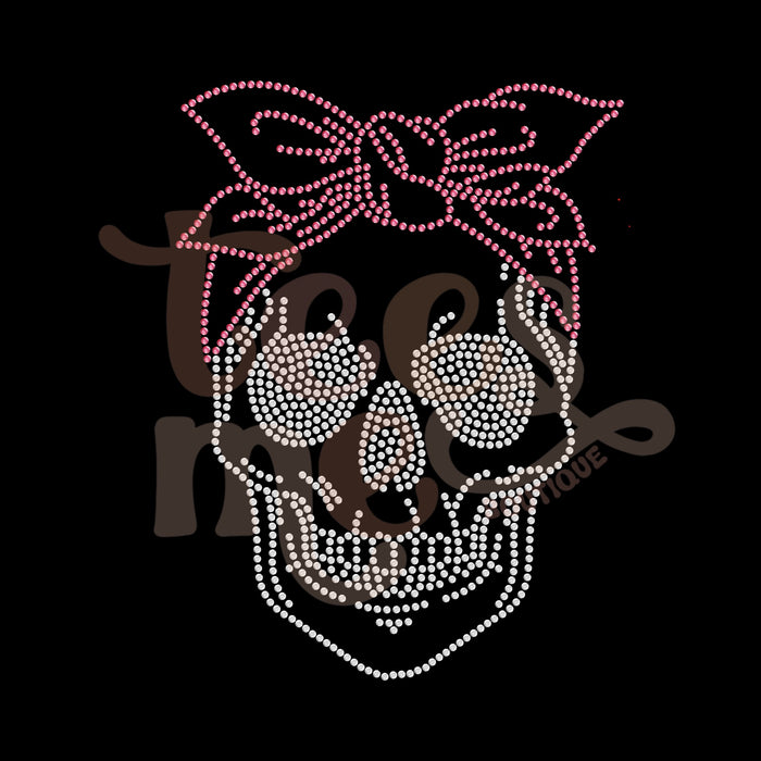 Skull Bandana SS16 RHINESTONE TRANSFER