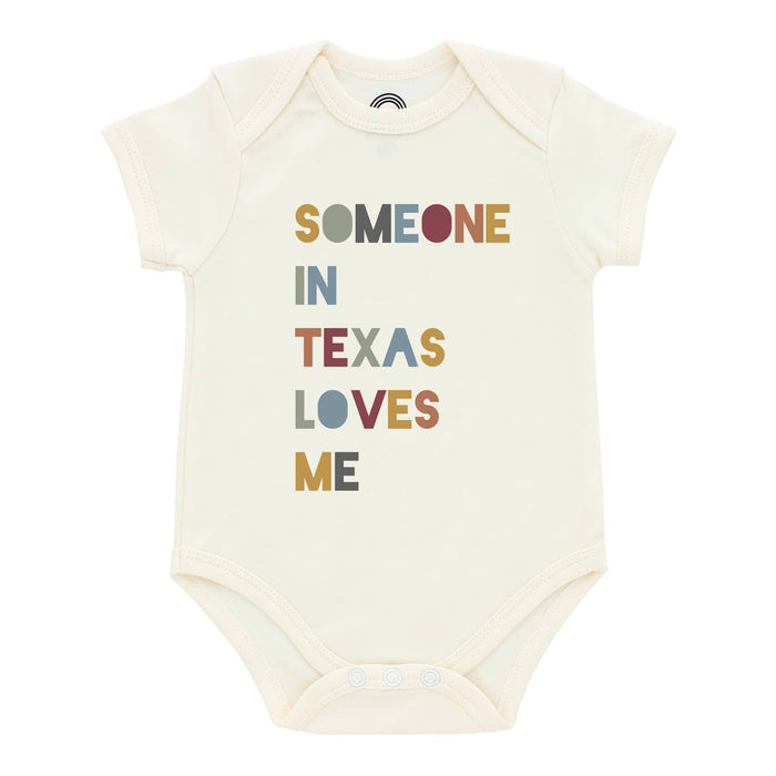 Someone in TX Loves Me Baby Onesie