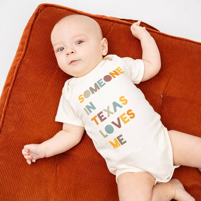 Someone in TX Loves Me Baby Onesie