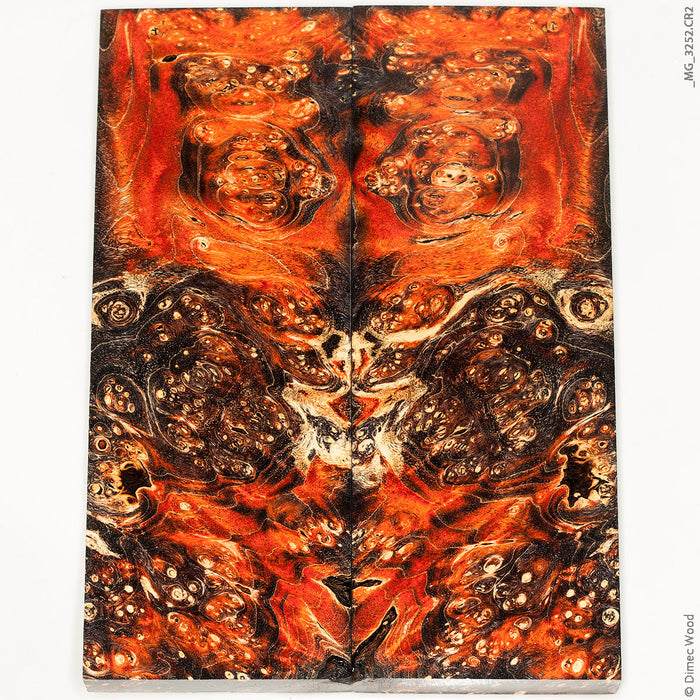 Stabilized wood box elder burl panels