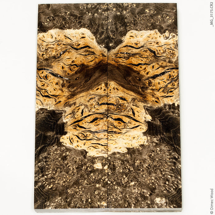 Stabilized wood box elder burl panels