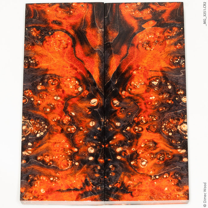 Stabilized wood box elder burl panels