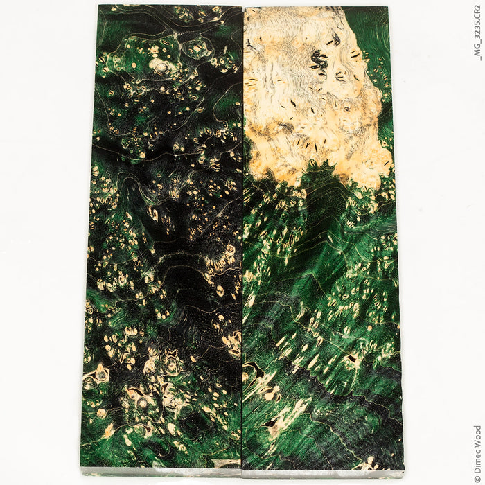 Stabilized wood box elder burl panels