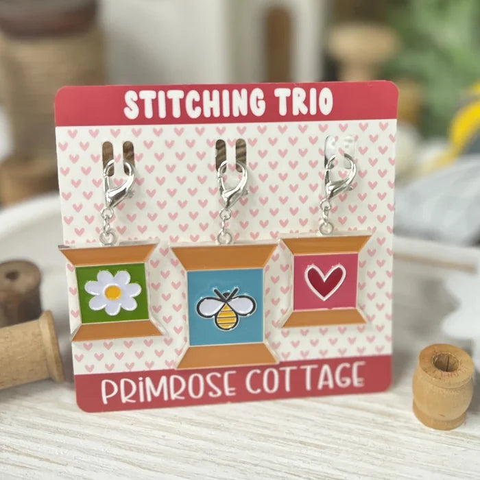 Stitching Trio Zipper Charms