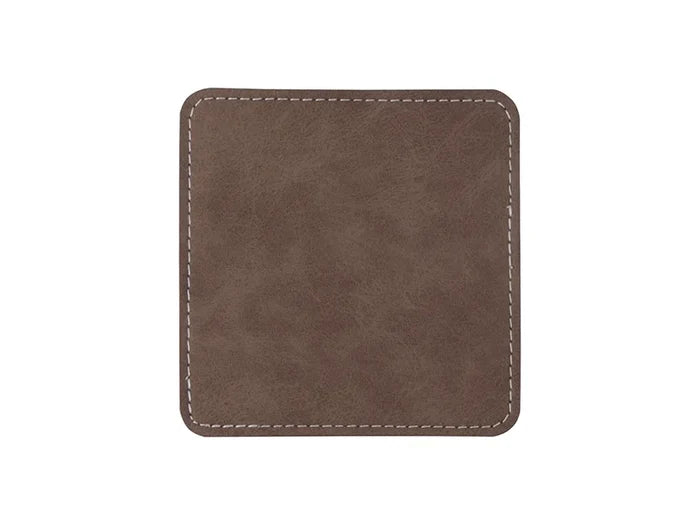Sublimation PU Leather Square Mug Coaster (Gray, 10*10cm)