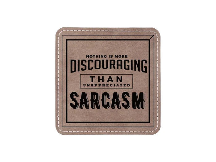 Sublimation PU Leather Square Mug Coaster (Gray, 10*10cm)