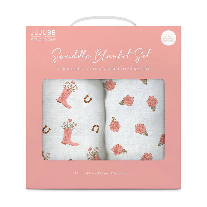 Swaddle Blanket Set - Bloomin' Boot
