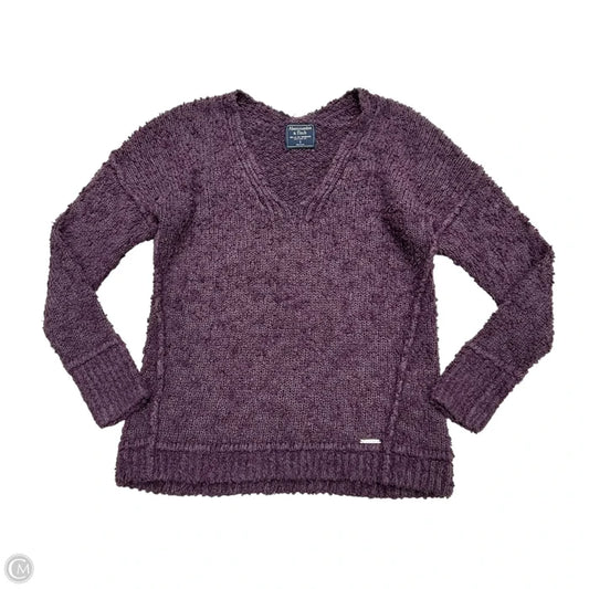 Sweater By Abercrombie And Fitch In Purple, Size: S