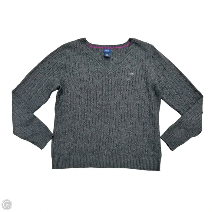 Sweater By Izod In Grey, Size: L