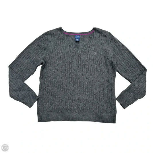Sweater By Izod In Grey, Size: L