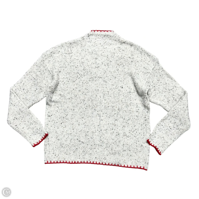 Sweater By Miss Sparkling In Grey & Red, Size: Xl