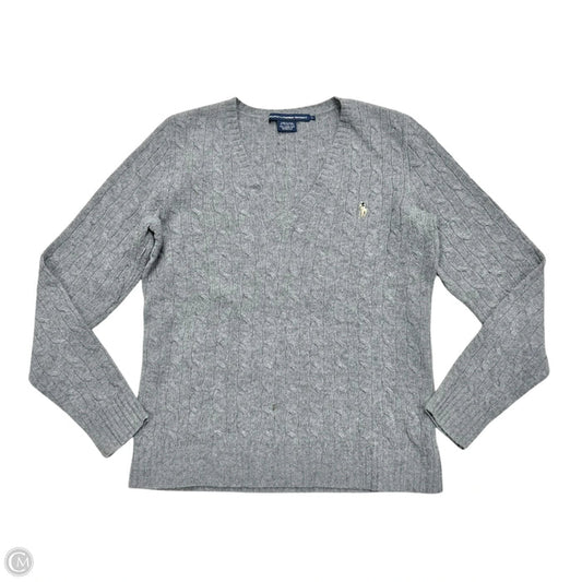 Sweater By Ralph Lauren Blue Label In Grey, Size: L
