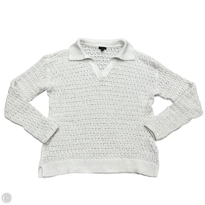 Sweater By Talbots In White, Size: M