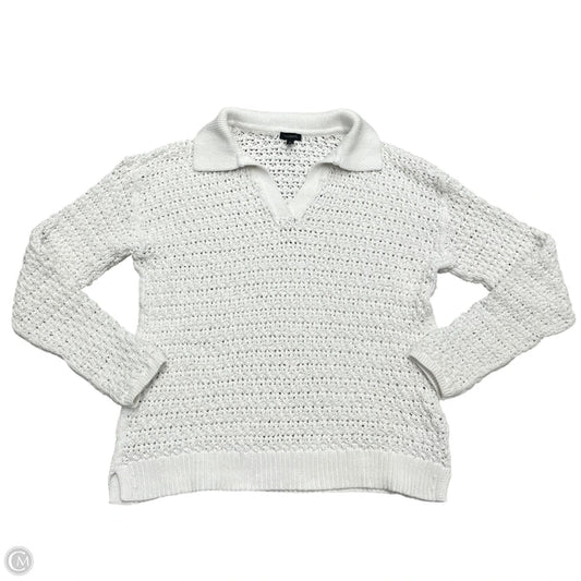 Sweater By Talbots In White, Size: M