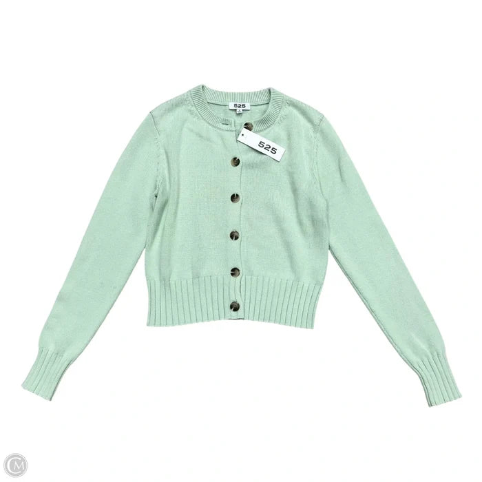 Sweater Cardigan By 525 In Green, Size: S