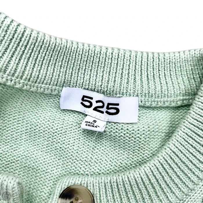 Sweater Cardigan By 525 In Green, Size: S