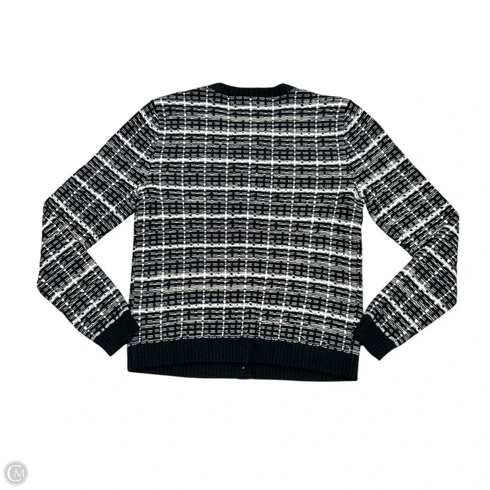 Sweater Cardigan By J. Crew In Black & White, Size: Xs