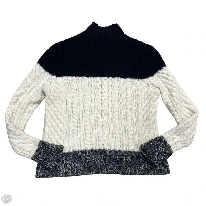 Sweater Cashmere By Aqua In Black & Cream, Size: S