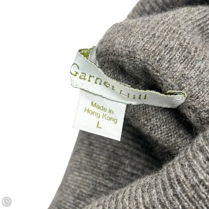 Sweater Cashmere By Garnet Hill In Taupe, Size: L