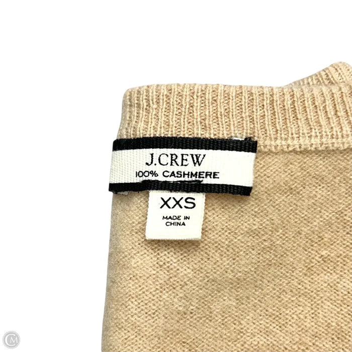 Sweater Cashmere By J. Crew In Tan, Size: Xxs