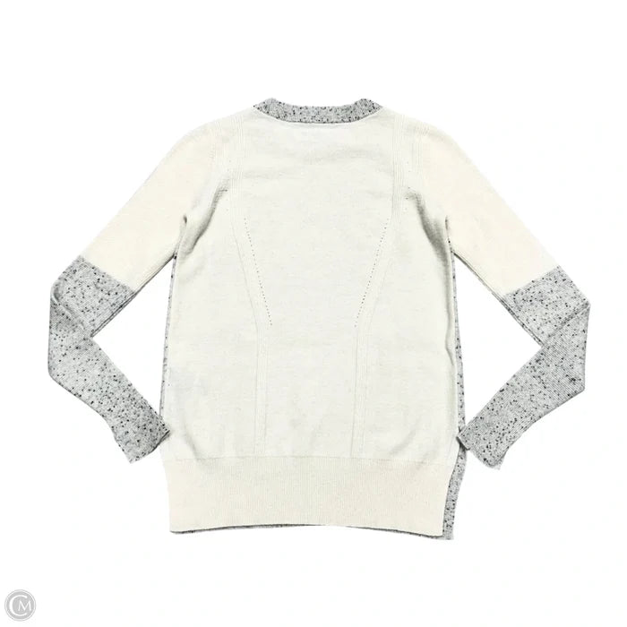Sweater Cashmere By Rag And Bone In Cream & Grey, Size: Xxs