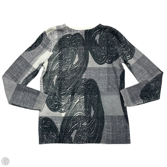 Sweater Cashmere By Talbots In Black & Cream, Size: Sp