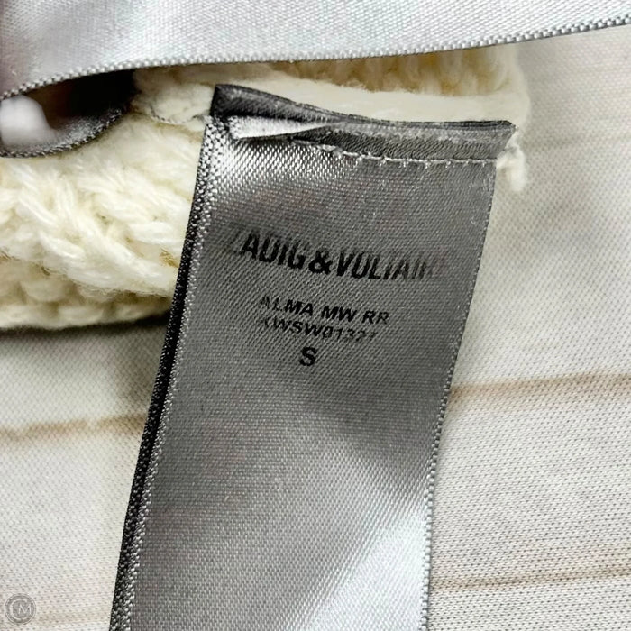 Sweater Designer By Zadig And Voltaire In Black & Cream, Size: S