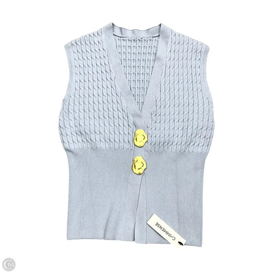 Sweater Sleeveless By Commense In Blue, Size: Xs