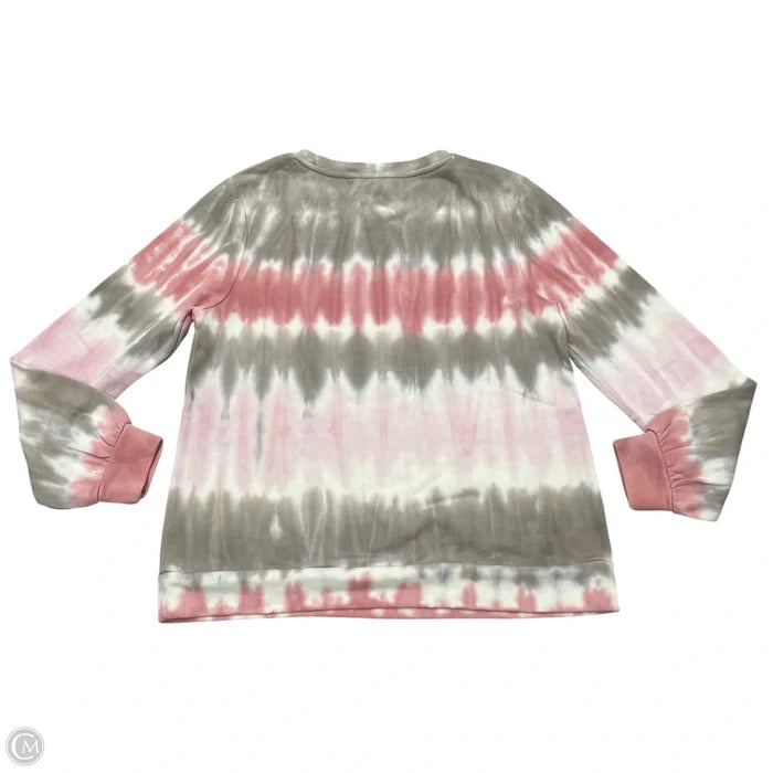 Sweatshirt Crewneck By Dolan Left Coast In Pink & Tan, Size: S